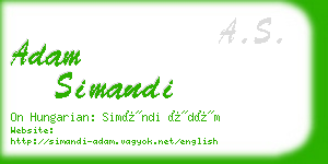 adam simandi business card